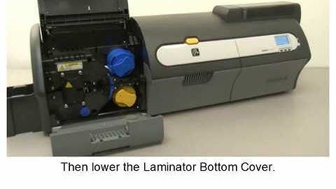 Zebra ZXP Series 7 Card Printer: Loading Laminate