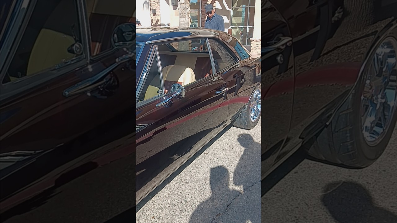 Old school chevy  flip flop  paint job  nice interior design big wheels dropped down low