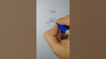 Rubab name signature #sign #signature #how #style #letter how to make unique name signature