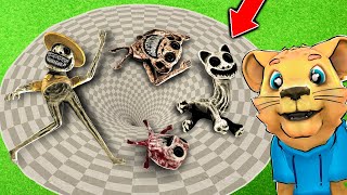Can ZOONOMALY CREATURES escape the INFINITE FUNNEL?! (Garry’s Mod)