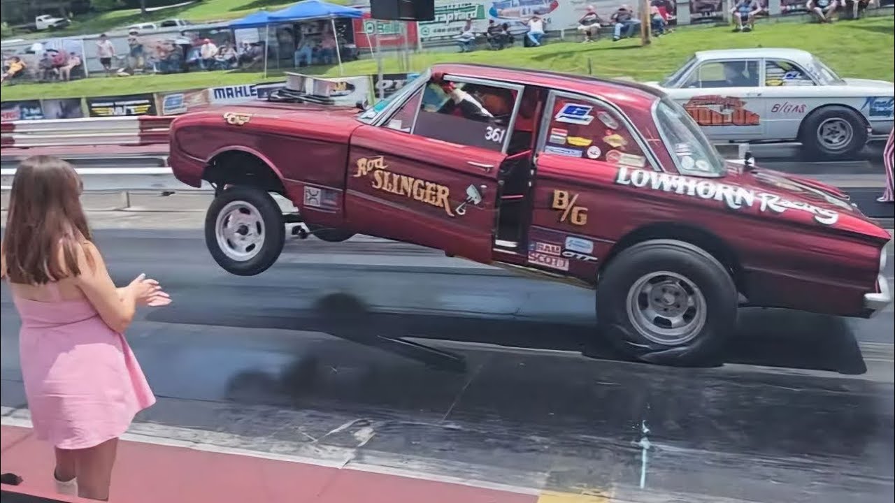 Rodslinger Falcon Gasser In-car Knoxville Dragway 6-7-25