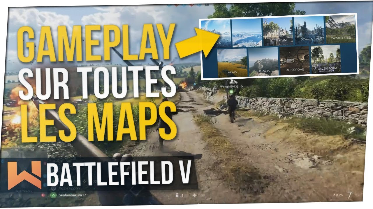 Battlefield 5 : Gameplay des 8 Maps de Lancement & Informations ! - YouTube