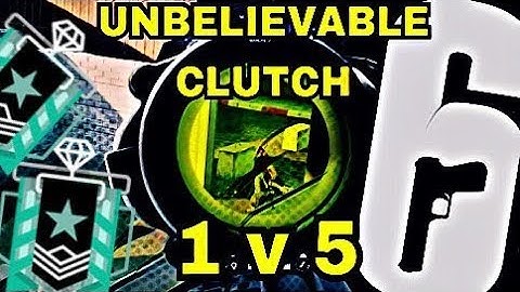 Rainbow Six Siege 1v5 CLUTCH ACE (4-4 Overtime Ranked)