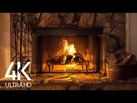 8 HOURS of Fireplace Sounds – 4K Crackling Fireplace for Sleeping, Reading, Relaxation – Part #2