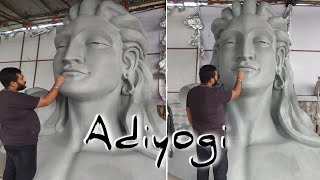 Adiyogi 12ft sculpture #adiyogi #sculpture #clay #modling #art #artist #creative