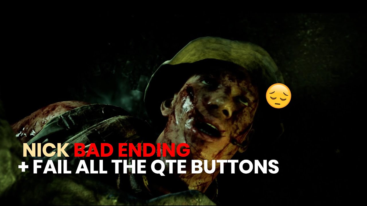 Nick Death | Failing the mission - Advance or Retreat + Fail all the QTE buttons - House of Ashes
