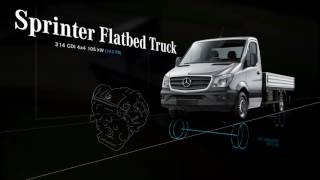 Sprinter flatbed truck robust and powerful varieties