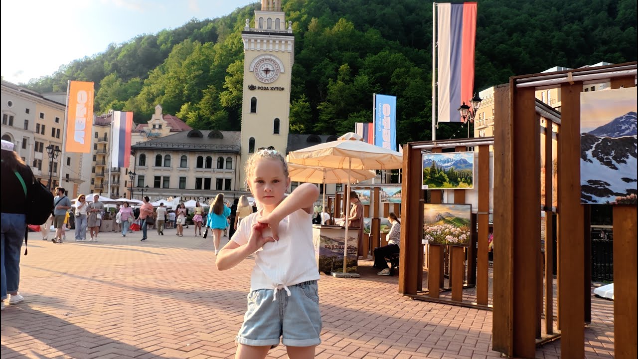 Сочи 2025. Роза хутор. Эстосадок. Ратуша. Набережная Мзымты. Площадь Мзымты. Площадь Розы.