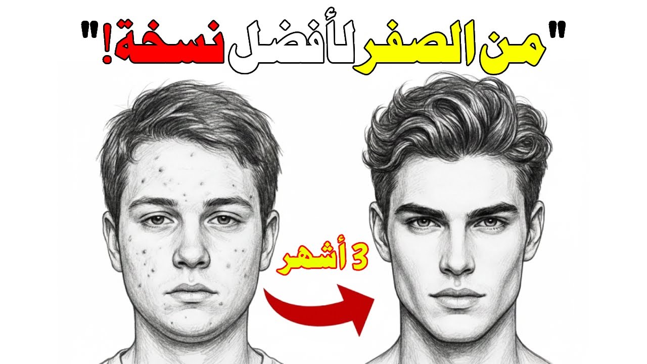 غير وجهك في 3 أشهر… بشرح 8 دقائق فقط !