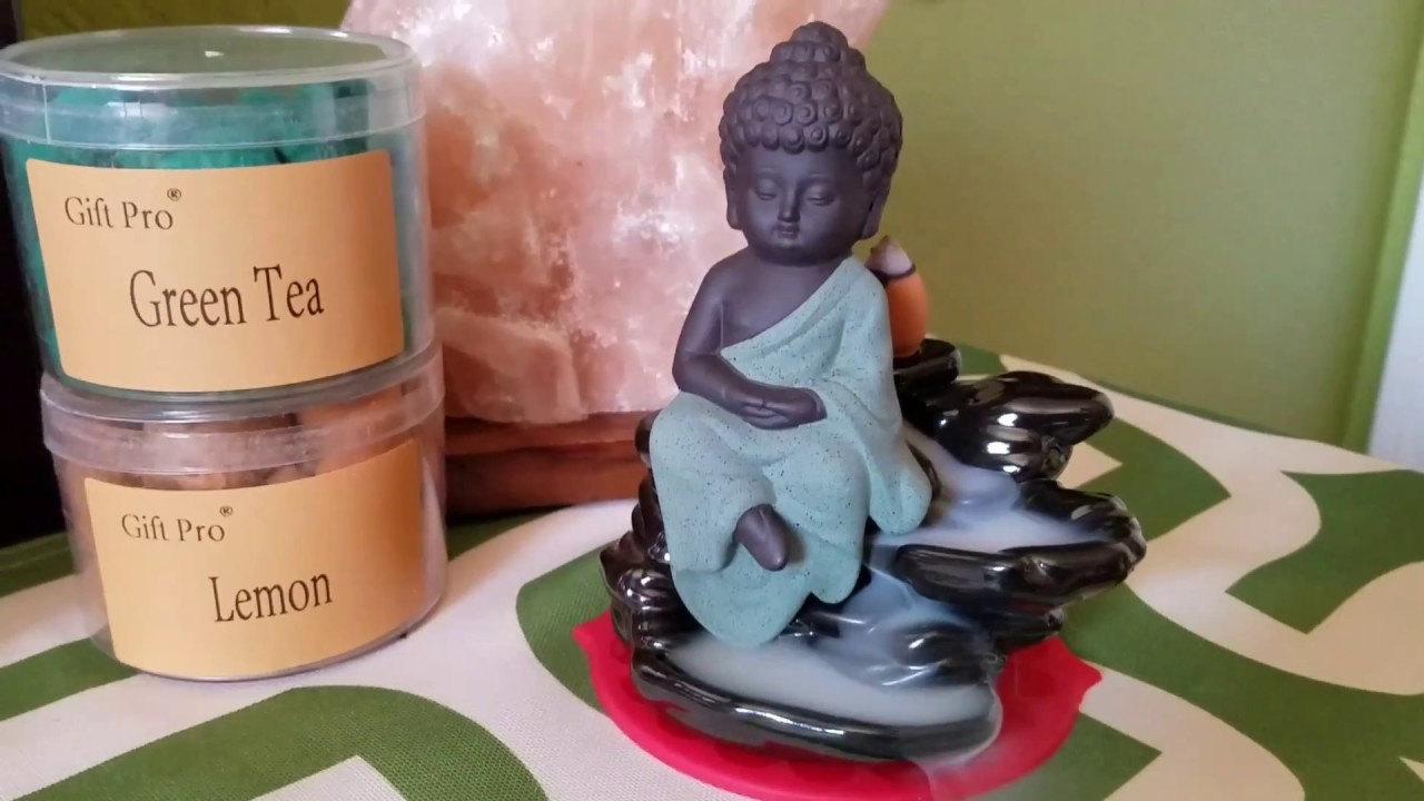 Review Buddha backflow incense burner YouTube