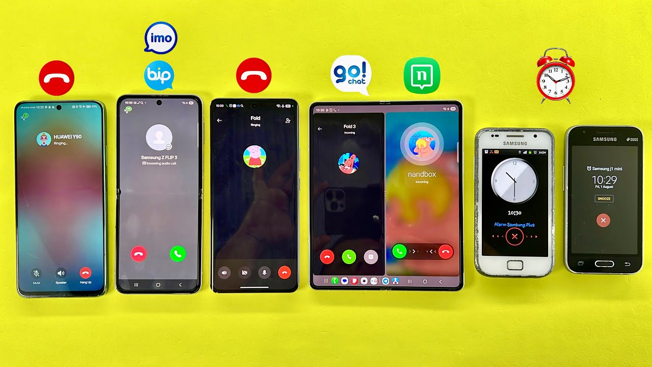 Samsung Z Fold3/ Z Flip3 Incoming Call Social Networking GoChat, Nandbox, iMO & BiP 
