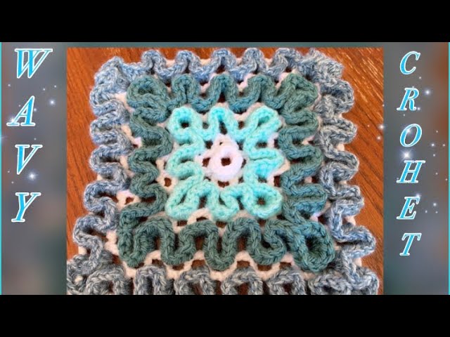How to Crochet Wavy Pad using Wiggle Crochet - Naztazia ®