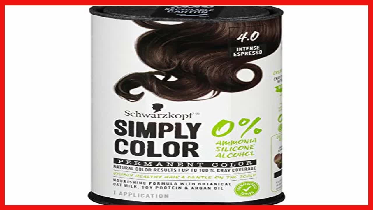 Schwarzkopf Simply Color Permanent Hair Color, 4.0 Intense Espresso ...