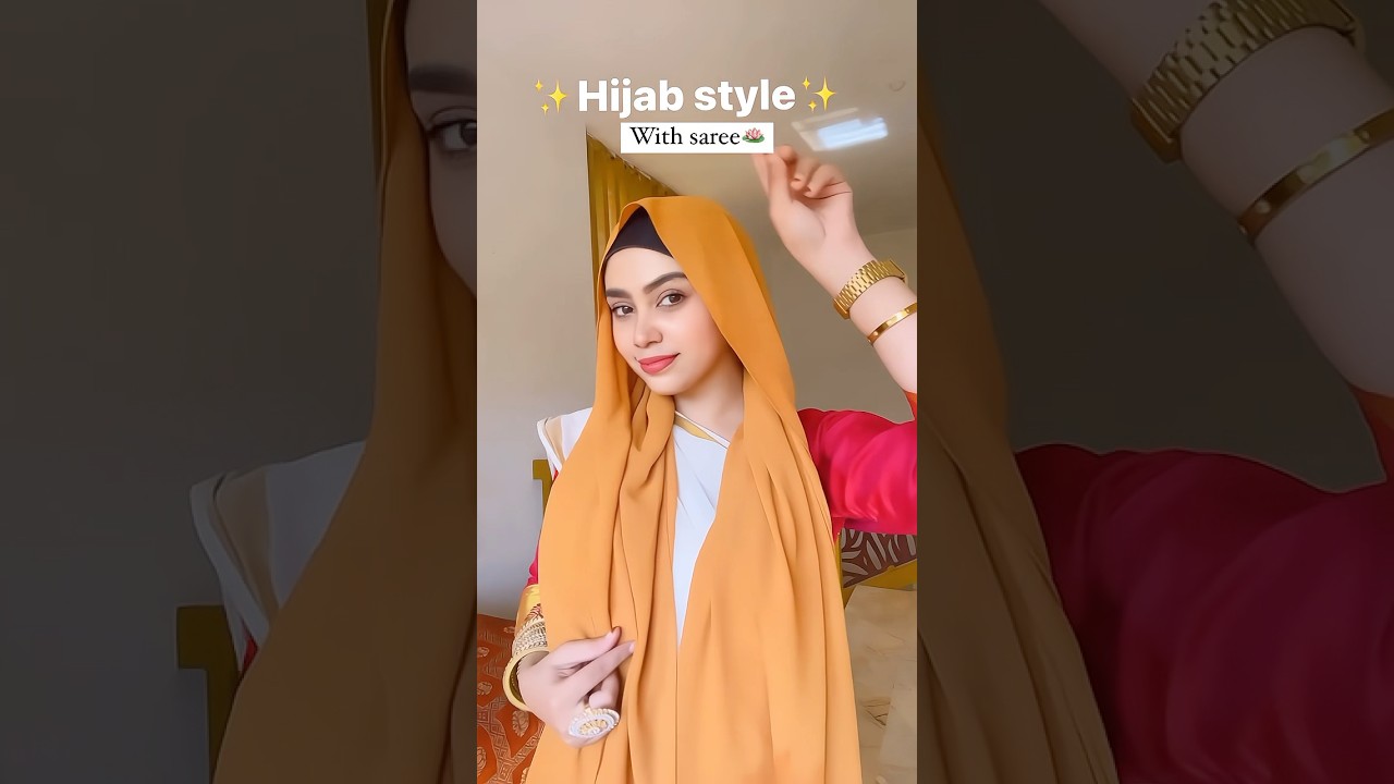 Hijab style with saree 