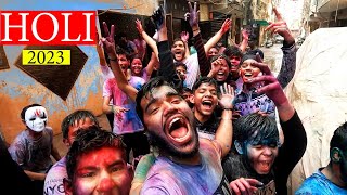 Holi celebration 2023 | Biggest water baloon fight ever | 1000.00 water baloon fight |Best holi vlog