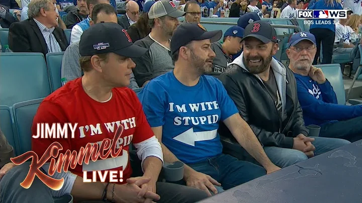 Jimmy Kimmel Sits with Stupid Matt Damon at World Series - DayDayNews