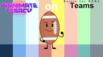 If Inanimate Legacy Characters were on BFB Teams