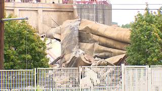 Demolition work continues at Centennial Mills