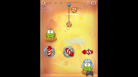 Cut the Rope Time Travel 4-14 - 3 Star Walkthrough Ancient Egypt Level 4-14 | WikiGameGuides