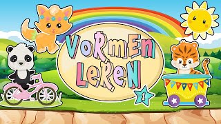 Leerzaam kinderfilmpje met leuke dieren #peuter #dreumes | Thema Vormen