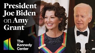 President Joe Biden on Amy Grant - 45th Kennedy Center Honors (White House Reception)