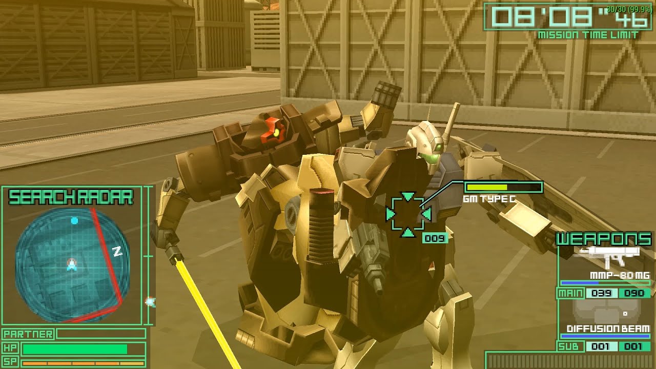 Gundam Battle Chronicle ガンダムバトルクロニクル Uljs Ppsspp Gameplay デラーズ フリート編 ドムトローペン サンドブラウン Youtube