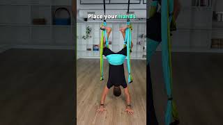 3 poses to decompress your spine on the Yoga Trapeze #backpainrelief