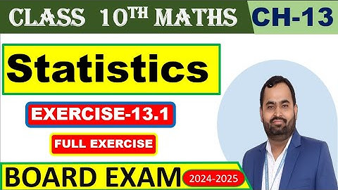 Class 10th Chapter 13 Statistics  Exercise 13.1 New Book PSEB CBSE 2023-2024