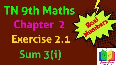 9th maths Chapter 2 Exercise 2.1 sum 3(i) |Class 9 Exercise 2.1 sum 3(i) |Super brain mathematics