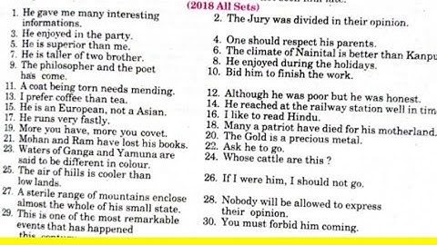 he gave me many interesting informations | Syntax 2018 Solved Exercise | Syntax Class 12 UP Board