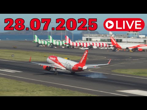 LIVE Action at Madeira Island Airport 28.07.2025