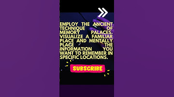 Enhance Memory with Memory Palaces #shorts  #shortvideo
