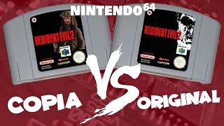 COMPARATIVA - RESIDENT EVIL 2 - ORIGINAL VS COPIA - NINTENDO 64