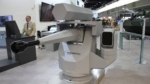 Rheinmetall RCWS...Natter 7.62x51mm Weapon Station and SeaSnake MLG 27NG Naval Medium Calibre Gun.