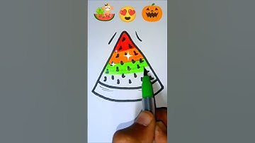 Satisfying colour 🍉#yotubeshorts #shortsfeed #satisfying #colour #trending #heartemoji #drwaing#doms