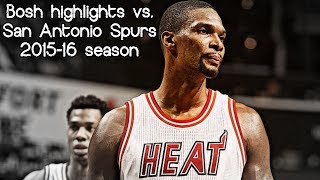 Chris Bosh 18 pts 5 reb vs Spurs NBA RS - FINAL Game For Heat