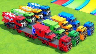 Download Lagu TRANSPORTING COLORFUL MIXER TRUCK and AMBULANCE, SCANIA, CHEVROLET, UD with MAN FLATBED TRUCK - FS22 MP3 Download Lagu TRANSPORTING COLORFUL MIXER TRUCK and AMBULANCE, SCANIA, CHEVROLET, UD with MAN FLATBED TRUCK - FS22 MP3