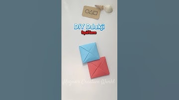 Squid Game Ddakji DIY #squidgame #ddakji #diy #craft #creativeart #shorts #fypシ゚ #art #kdrama