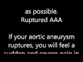 Abdominal Aortic Aneurysm Symptoms