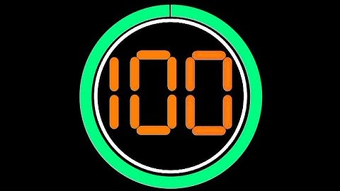 100 Seconds Countdown (LED Circle of 100 Seconds Timer) Remix BBC 2025 - REN TV 2006-2007 Clock