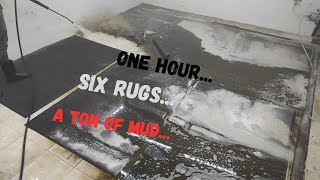 10 years without washing, carpets from the entrance to the building PART 2 #rugcleaning #dirt #asmr