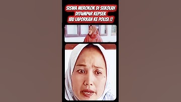 siswa merokok di sekolah di t4mp4r kepsek, ibu ngga terima, laporkan ke polisi #viralvideo