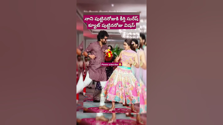Keerthy Suresh Cute Birthday Wishes for Nani's Birthday #nani #birthday#keerthysuresh#ytshorts#love