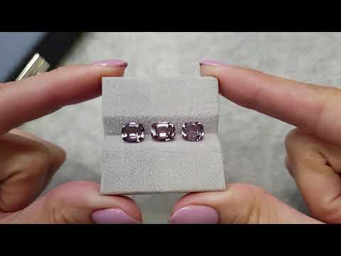 Set of lavender spinel from Burma 5.58 ct Video  № 2