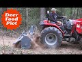 Clearing Land and Tilling Deer Food Plots in the Woods