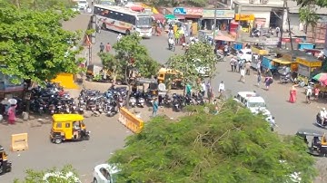 Kolhapur Central Bus Stand, Airel View, Kolhapur City, Mahalaxmi Chamber.