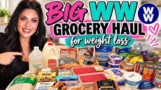BIG WW GROCERY HAUL FOR WEIGHT LOSS - WEIGHT WATCHERS!