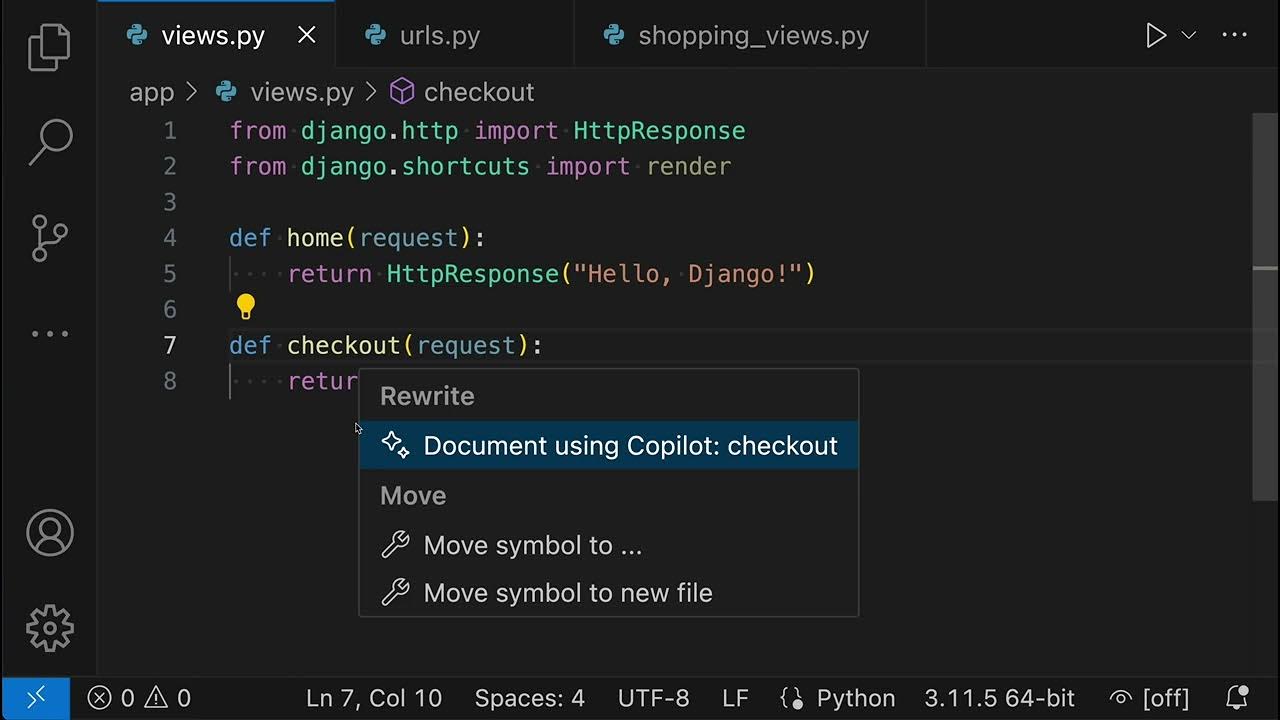 VS Code Tips — Moving Python functions, classes, and variables between ...