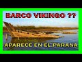 BARCO Historico de Madera HUNDIDO en el Rio Parana 😱 | Lo dejó al DESCUBIERTO la bajante 🚤 ⛵