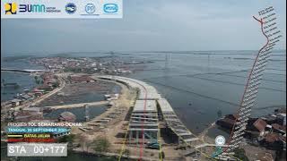 MEMBENDUNG SAYUNG. Progres Jalan Tol Semarang Demak Seksi 2 Area Sayung